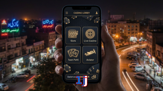 Main screen of 1Jj app page for PK players